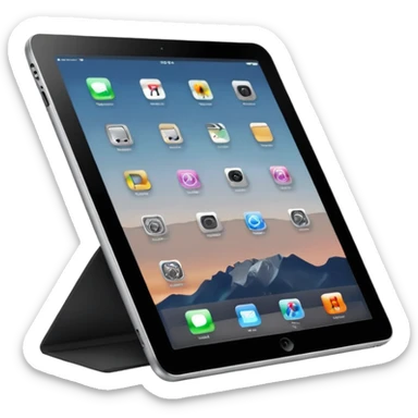 modern ipad with black screen sticker