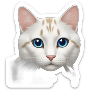 bule cat sticker