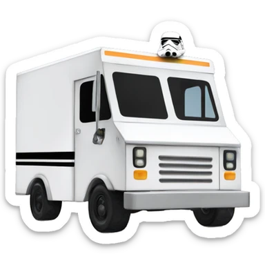 Side view food truck First Order Storm Trooper sticker