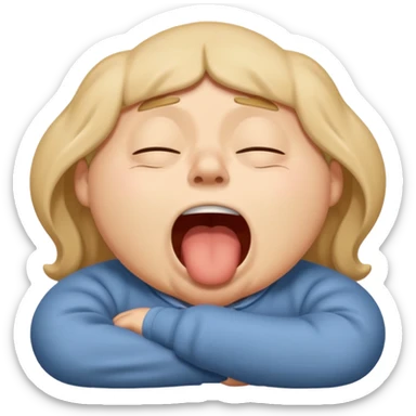 Sleepy Character zzz sticker