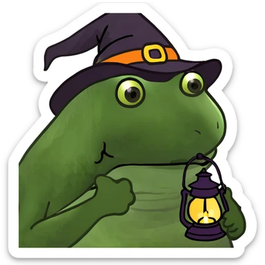 Fat scary cursed image sticker