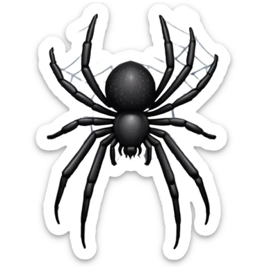 spider web with a small spider sticker