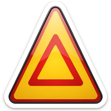 yield sign sticker