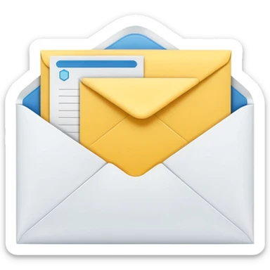 Salary enclosed in an envelope sticker