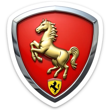 Real Ferrari badge sticker