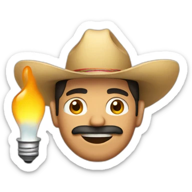 mexican guy with gas and a light sticker