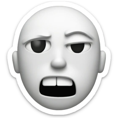 sensor face with mad face sticker