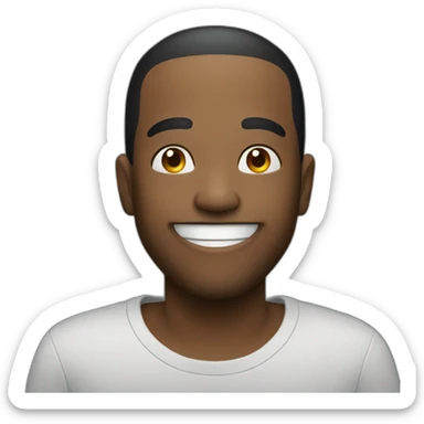 pop smoke smiling sticker