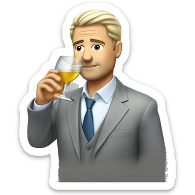 CEO drinking tequila sticker