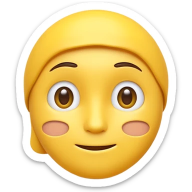 Thoughtful emoji sticker