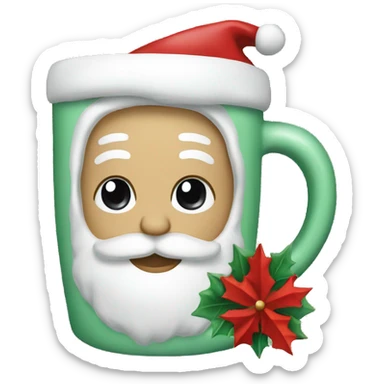 Christmas mug sticker