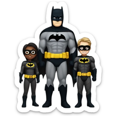 Batman family with all batsuit sticker