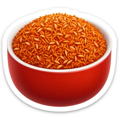 make jollof rice in a bowl sticker
