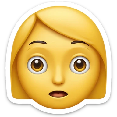 Emoji giving side eye sticker
