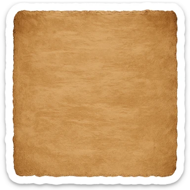 vintage grunge kraft paper edge, hand-painted rough texture, transparent background, no face, no hands, no legs, no characters sticker