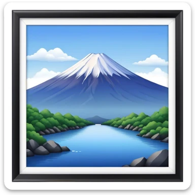 mount fuji sticker