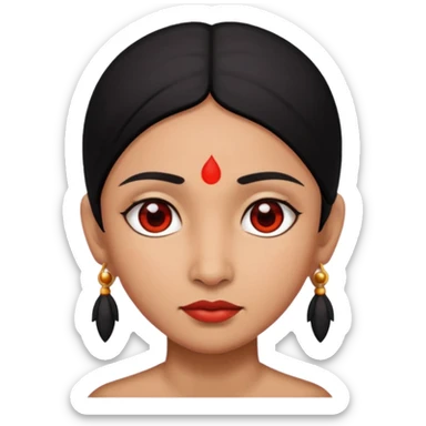 mache ienen inder miot roten punkt auf stirn schwarze haare und braune haut sticker