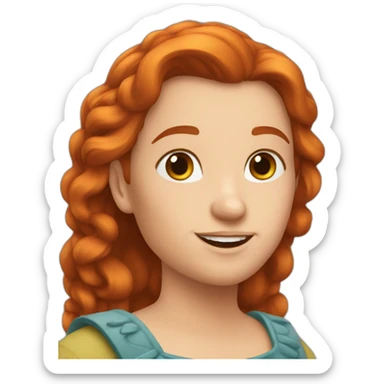 Une naine rousse sticker