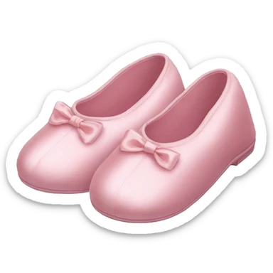 Light pink silk slippers sticker