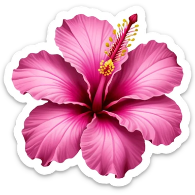 PINK HIBISCUS FLOWER sticker