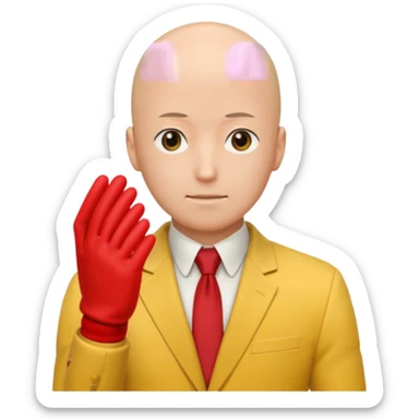 Generate saitama like from the anime sticker
