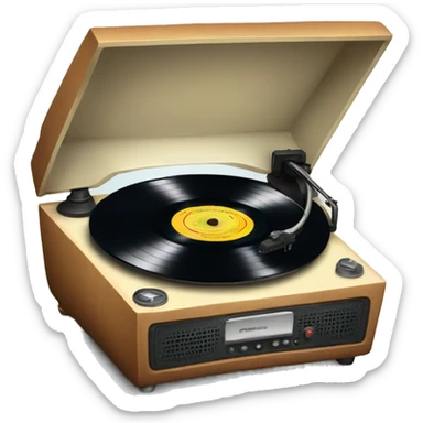 Record player  sticker