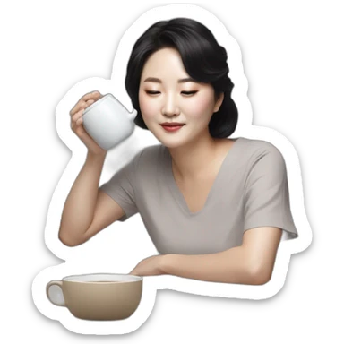 Kim min-jeong spilling tea sticker
