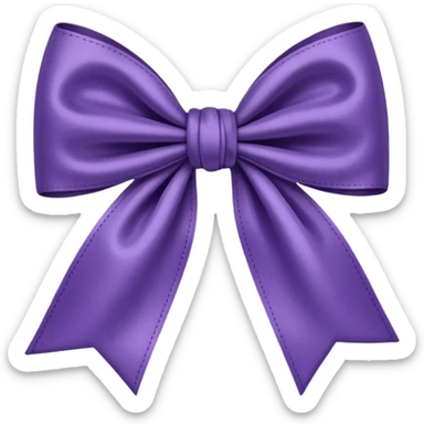 artsy bow delicate pastel dark purple colour sticker