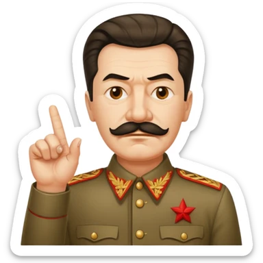 스탈린이 가운데 손가락를 날림 sticker