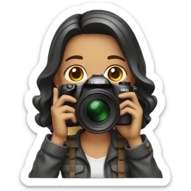 photographer girl sticker