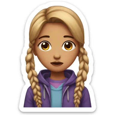 heartbroken girl sticker