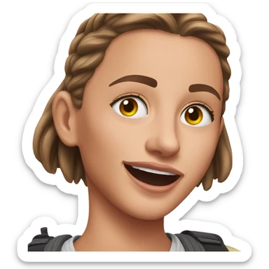 Emma Chamberlain on a weekend adventure sticker