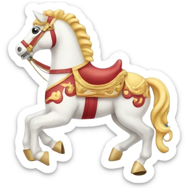 Carousel horse circus  sticker