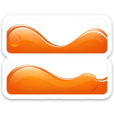 elegant horizontal banner using HEX code #FF6A00 as the color sticker