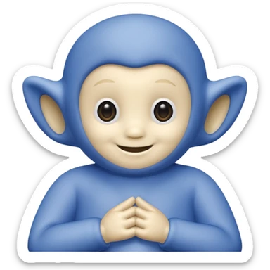 teletubby blue sticker