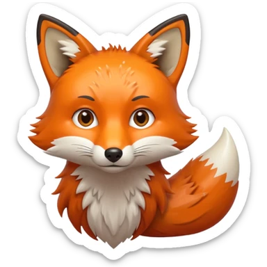wet fox sticker