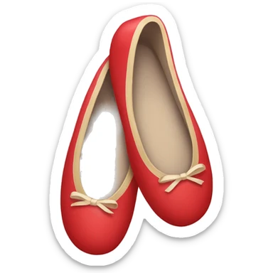 Red ballet shoes emoji  sticker
