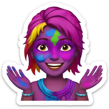 Holi sticker