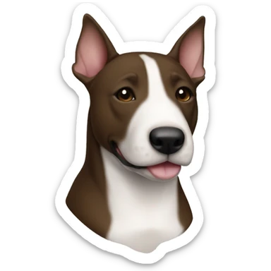 Staff Bullterrier Brown/black  sticker