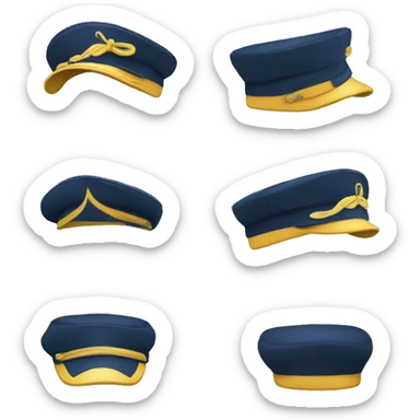 A sailor’s cap sticker