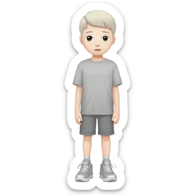 generate a boy
/devil in instapump sneakers and an oversized gray T-shirt sticker