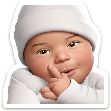 cool guy in stylish hat sticker