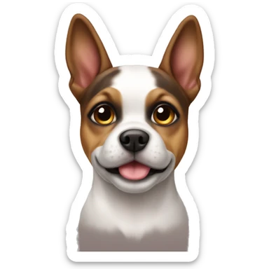 petite brabancon dog  sticker