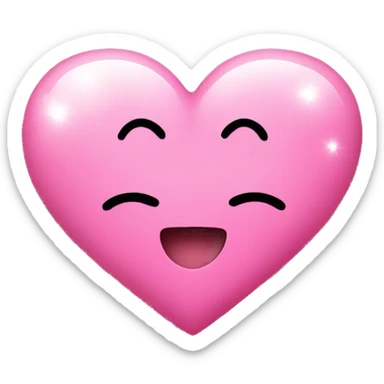 pink hearts with sparkles sticker
