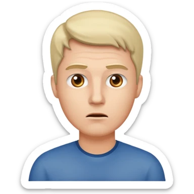 a  man  asking a question sticker