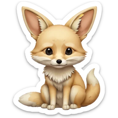 fennec fox sad sticker