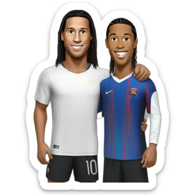 Ronaldo With Ronaldinho sticker