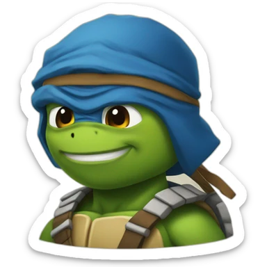 Leonardo ninja turtle sticker