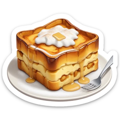 French toast bread pudding  sticker