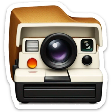 polaroid berwarna putih dan ber texture kasar di tengahnya kosong sticker